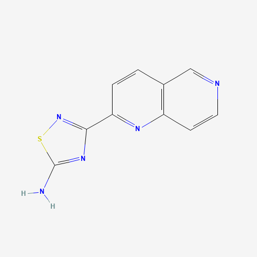 3-(1,6-naphthyridin-2-yl)-1,2,4-thiadiazol-5-amine (CAS: 1179360-33-8) - Chemical Structure and Molecular Formula 