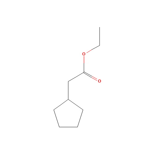 ethyl 2-cyclopentylacetate (CAS: 18322-54-8) - Chemical Structure and Molecular Formula 
