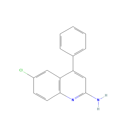6-chloro-4-phenylquinolin-2-amine (CAS: 51478-40-1) - Chemical Structure and Molecular Formula 