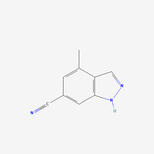 4-methyl-1H-indazole-6-carbonitrile (CAS: 885521-58-4) - Chemical Structure and Molecular Formula 