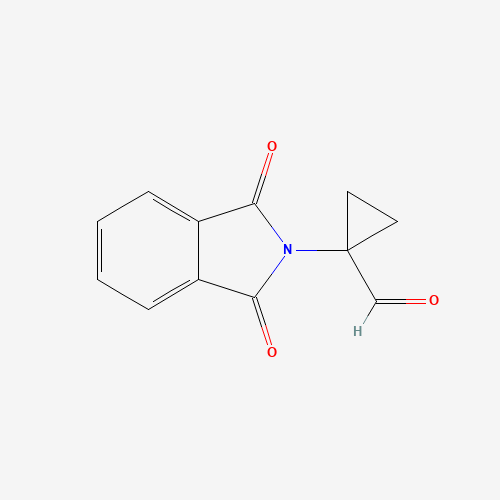1-(1,3-dioxoisoindol-2-yl)cyclopropane-1-carbaldehyde (CAS: 1318793-96-2) - Chemical Structure and Molecular Formula 