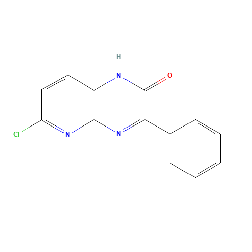 6-chloro-3-phenyl-1H-pyrido[2,3-b]pyrazin-2-one (CAS: 1032528-00-9) - Chemical Structure and Molecular Formula 