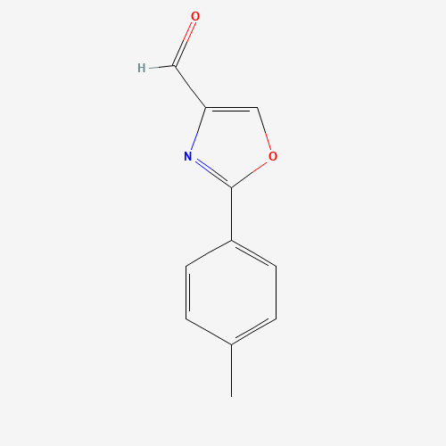 2-(4-methylphenyl)-1,3-oxazole-4-carbaldehyde (CAS: 55327-30-5) - Chemical Structure and Molecular Formula 