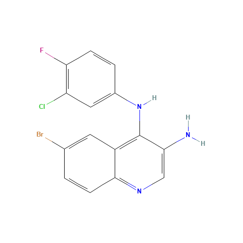 6-bromo-4-N-(3-chloro-4-fluorophenyl)quinoline-3,4-diamine (CAS: 1153094-90-6) - Related Chemical Product