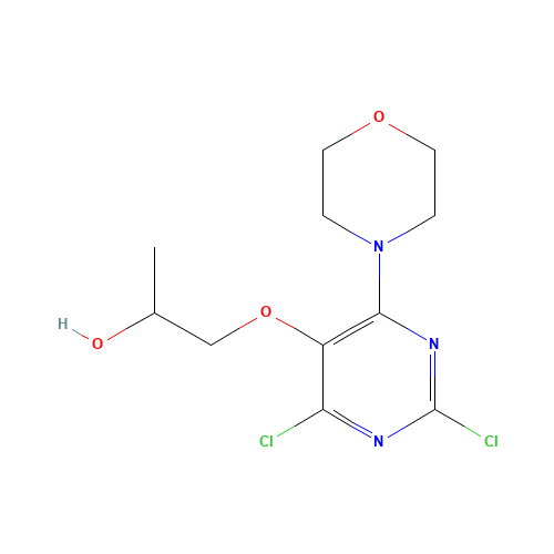 1-(2,4-dichloro-6-morpholin-4-ylpyrimidin-5-yl)oxypropan-2-ol (CAS: 1572048-37-3) - Related Chemical Product