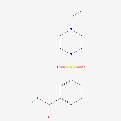 2-chloro-5-(4-ethylpiperazin-1-yl)sulfonylbenzoic acid (CAS: 263897-19-4) - Related Chemical Product