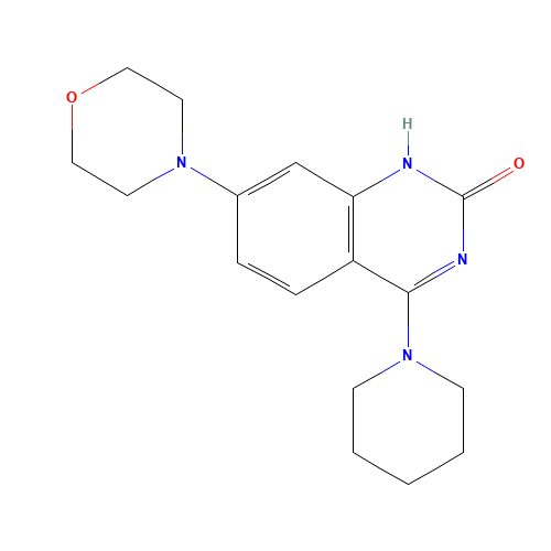 7-morpholin-4-yl-4-piperidin-1-yl-1H-quinazolin-2-one (CAS: 1334601-39-6) - Chemical Structure and Molecular Formula 