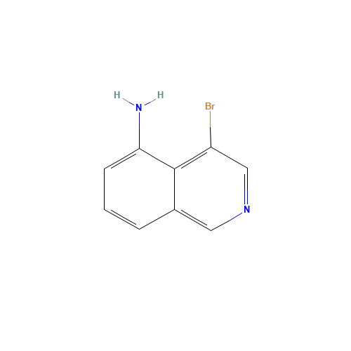4-bromoisoquinolin-5-amine (CAS: 16552-65-1) - Chemical Structure and Molecular Formula 