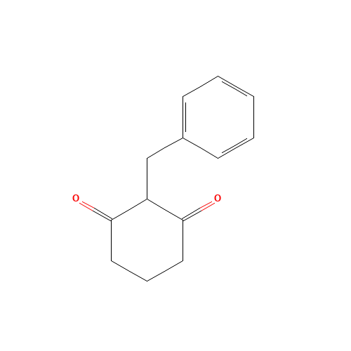 2-benzylcyclohexane-1,3-dione (CAS: 22381-56-2) - Chemical Structure and Molecular Formula 