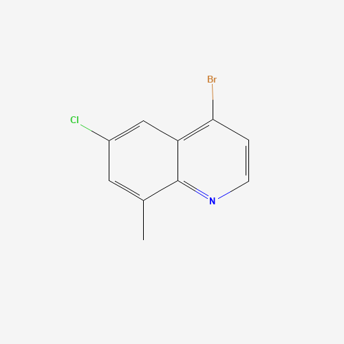 4-bromo-6-chloro-8-methylquinoline (CAS: 927800-42-8) - Chemical Structure and Molecular Formula 