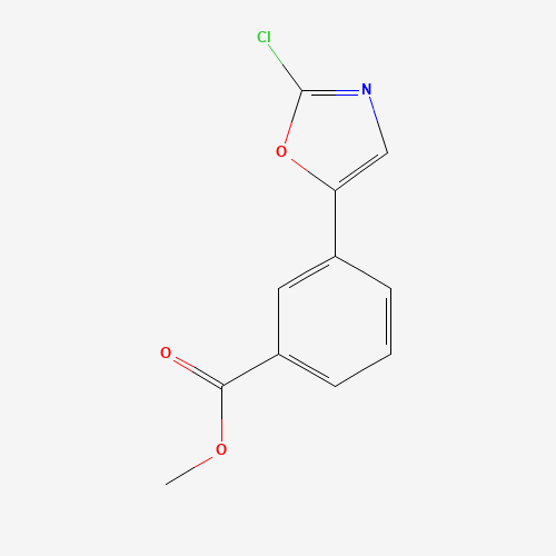 methyl 3-(2-chloro-1,3-oxazol-5-yl)benzoate (CAS: 1420466-24-5) - Chemical Structure and Molecular Formula 