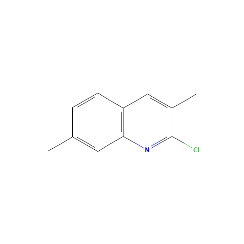 2-chloro-3,7-dimethylquinoline (CAS: 73863-46-4) - Chemical Structure and Molecular Formula 