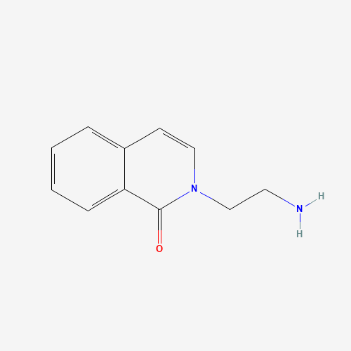 2-(2-aminoethyl)isoquinolin-1-one (CAS: 857939-06-1) - Chemical Structure and Molecular Formula 