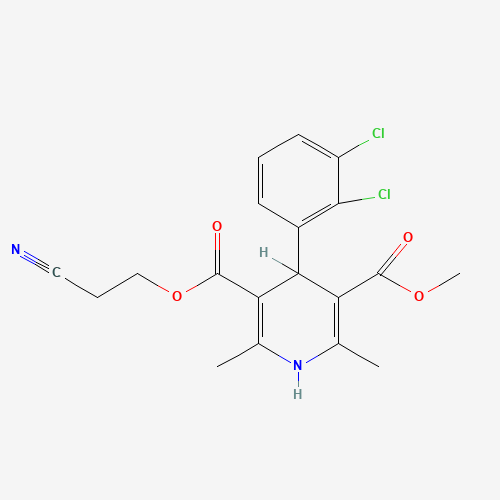 5-O-(2-cyanoethyl) 3-O-methyl 4-(2,3-dichlorophenyl)-2,6-dimethyl-1,4-dihydropyridine-3,5-dicarboxylate (CAS: 110962-94-2) - Related Chemical Product