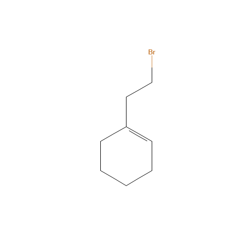 1-(2-bromoethyl)cyclohexene (CAS: 42185-54-6) - Chemical Structure and Molecular Formula 