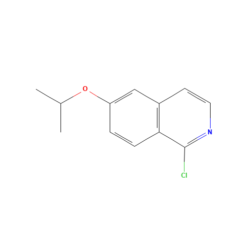 1-chloro-6-propan-2-yloxyisoquinoline (CAS: 630422-61-6) - Chemical Structure and Molecular Formula 