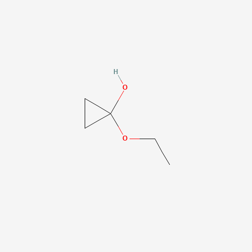 1-ethoxycyclopropan-1-ol (CAS: 13837-45-1) - Chemical Structure and Molecular Formula 