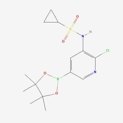 N-[2-chloro-5-(4,4,5,5-tetramethyl-1,3,2-dioxaborolan-2-yl)pyridin-3-yl]cyclopropanesulfonamide (CAS: 1083326-53-7) - Related Chemical Product