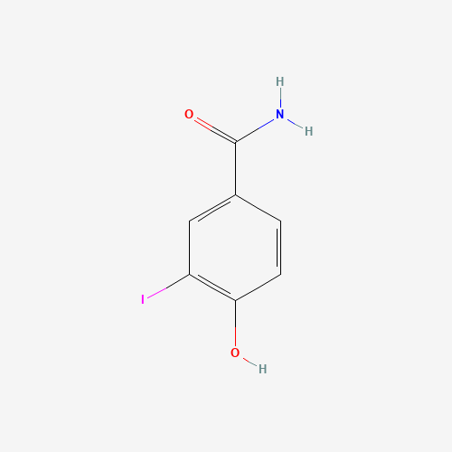 4-hydroxy-3-iodobenzamide (CAS: 102770-95-6) - Chemical Structure and Molecular Formula 
