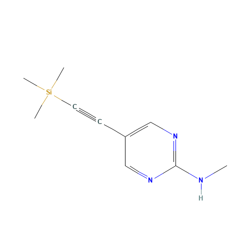 N-methyl-5-(2-trimethylsilylethynyl)pyrimidin-2-amine (CAS: 884603-51-4) - Related Chemical Product