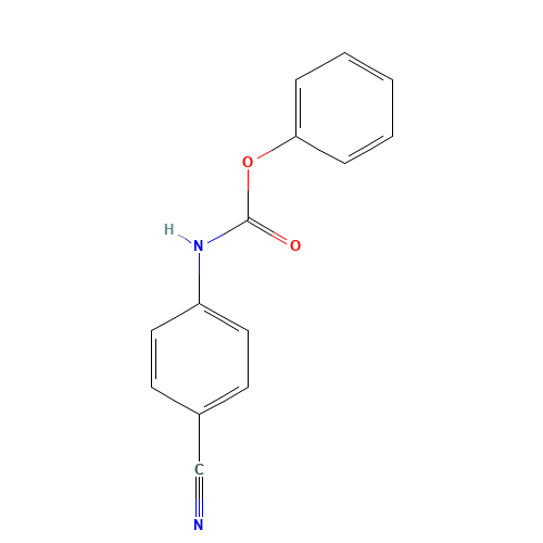 phenyl N-(4-cyanophenyl)carbamate (CAS: 71130-54-6) - Chemical Structure and Molecular Formula 