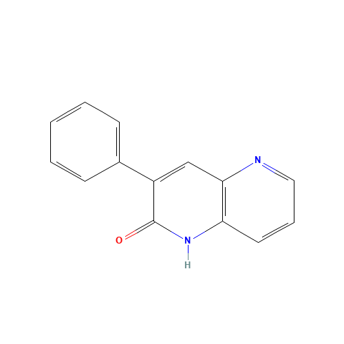 3-phenyl-1H-1,5-naphthyridin-2-one (CAS: 727408-89-1) - Chemical Structure and Molecular Formula 