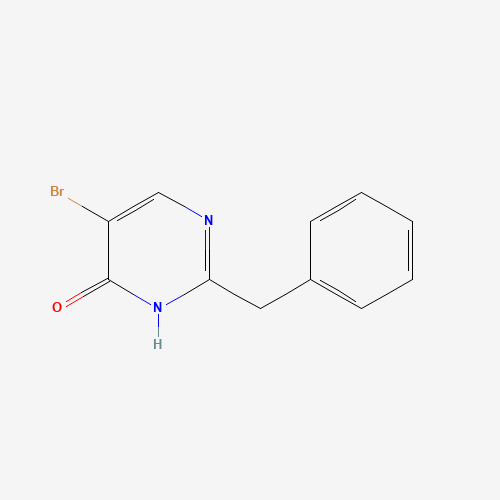 2-benzyl-5-bromo-1H-pyrimidin-6-one (CAS: 946505-10-8) - Chemical Structure and Molecular Formula 