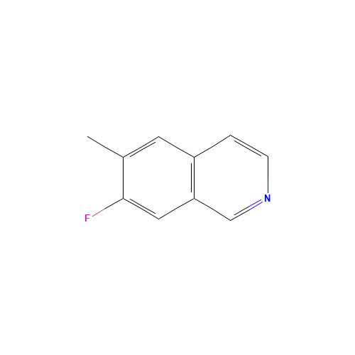 7-fluoro-6-methylisoquinoline (CAS: 1159983-16-0) - Chemical Structure and Molecular Formula 