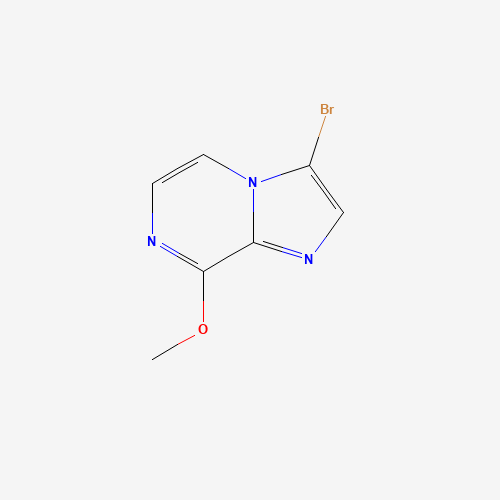 3-bromo-8-methoxyimidazo[1,2-a]pyrazine (CAS: 91775-62-1) - Chemical Structure and Molecular Formula 