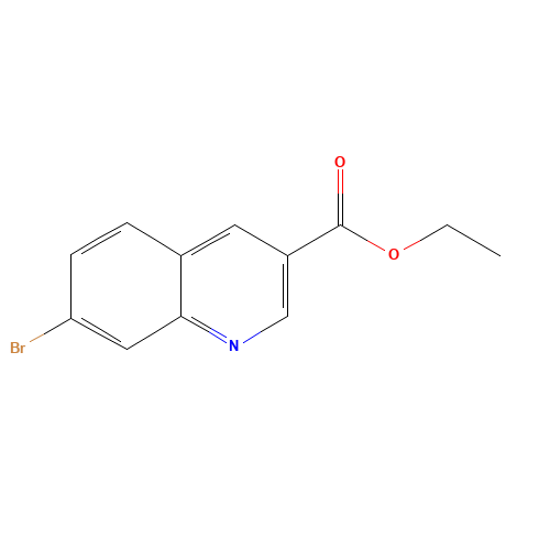 ethyl 7-bromoquinoline-3-carboxylate (CAS: 1226762-74-8) - Chemical Structure and Molecular Formula 