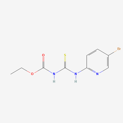 ethyl N-[(5-bromopyridin-2-yl)carbamothioyl]carbamate (CAS: 1010120-60-1) - Chemical Structure and Molecular Formula 