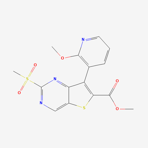 methyl 7-(2-methoxypyridin-3-yl)-2-methylsulfonylthieno[3,2-d]pyrimidine-6-carboxylate (CAS: 1462950-28-2) - Related Chemical Product