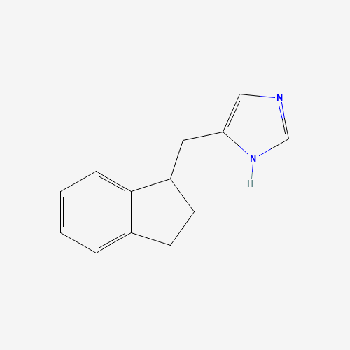 5-(2,3-dihydro-1H-inden-1-ylmethyl)-1H-imidazole (CAS: 189353-07-9) - Chemical Structure and Molecular Formula 
