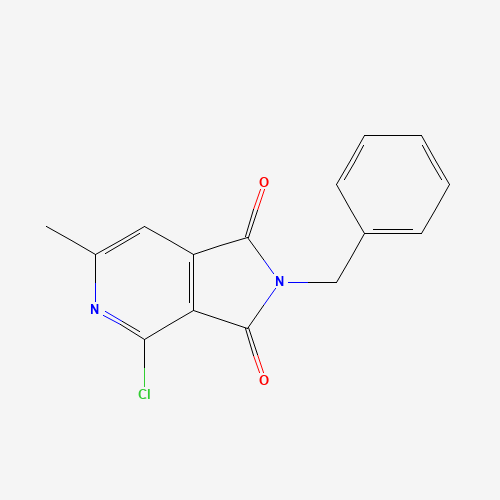 2-benzyl-4-chloro-6-methylpyrrolo[3,4-c]pyridine-1,3-dione (CAS: 261363-75-1) - Chemical Structure and Molecular Formula 