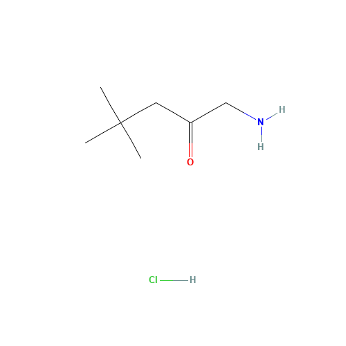1-amino-4,4-dimethylpentan-2-one;hydrochloride (CAS: 113697-91-9) - Chemical Structure and Molecular Formula 