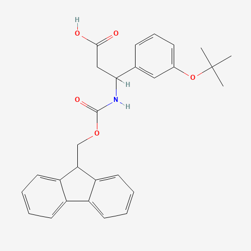 3-(9H-fluoren-9-ylmethoxycarbonylamino)-3-[3-[(2-methylpropan-2-yl)oxy]phenyl]propanoic acid (CAS: 372144-16-6) - Related Chemical Product