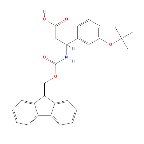 3-(9H-fluoren-9-ylmethoxycarbonylamino)-3-[3-[(2-methylpropan-2-yl)oxy]phenyl]propanoic acid (CAS: 372144-16-6) - Related Chemical Product