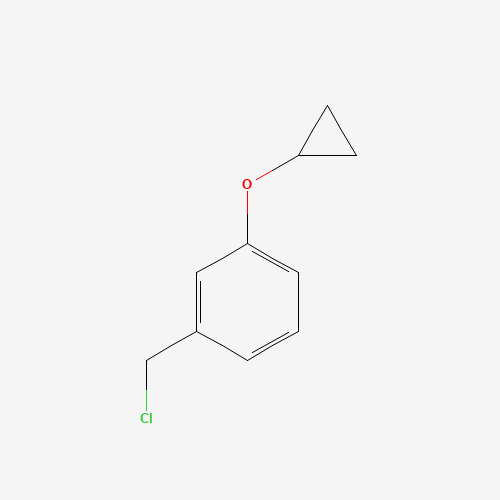 1-(chloromethyl)-3-cyclopropyloxybenzene (CAS: 921602-61-1) - Chemical Structure and Molecular Formula 