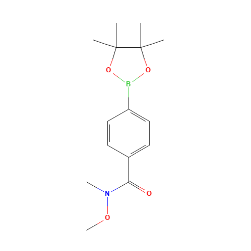 N-methoxy-N-methyl-4-(4,4,5,5-tetramethyl-1,3,2-dioxaborolan-2-yl)benzamide (CAS: 1073353-58-8) - Related Chemical Product