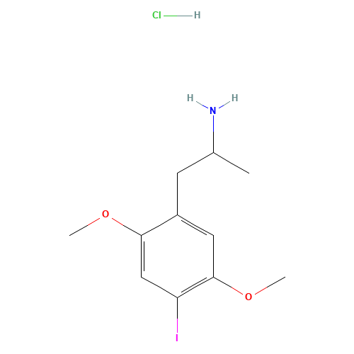 1-(4-iodo-2,5-dimethoxyphenyl)propan-2-amine;hydrochloride (CAS: 42203-78-1) - Related Chemical Product