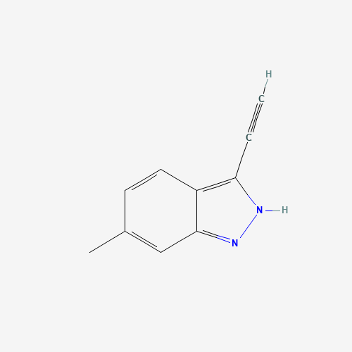 3-ethynyl-6-methyl-2H-indazole (CAS: 1383706-61-3) - Chemical Structure and Molecular Formula 