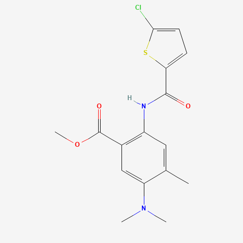 methyl 2-[(5-chlorothiophene-2-carbonyl)amino]-5-(dimethylamino)-4-methylbenzoate (CAS: 929214-79-9) - Related Chemical Product
