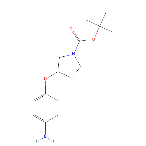 tert-butyl 3-(4-aminophenoxy)pyrrolidine-1-carboxylate (CAS: 862874-75-7) - Related Chemical Product