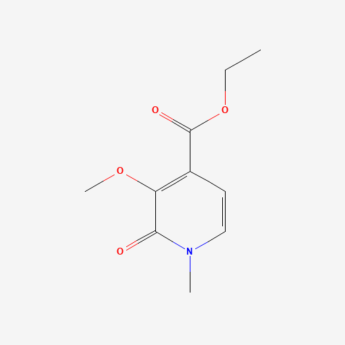 ethyl 3-methoxy-1-methyl-2-oxopyridine-4-carboxylate (CAS: 130879-43-5) - Chemical Structure and Molecular Formula 
