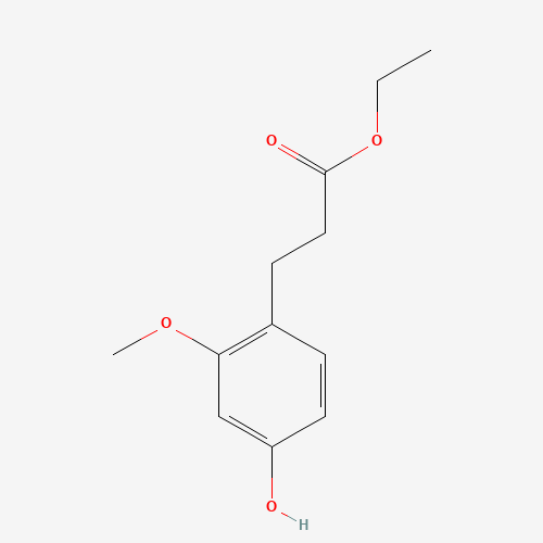 ethyl 3-(4-hydroxy-2-methoxyphenyl)propanoate (CAS: 80754-26-3) - Chemical Structure and Molecular Formula 