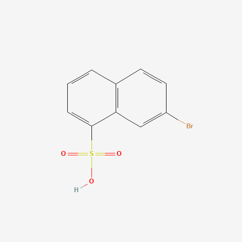 7-bromonaphthalene-1-sulfonic acid (CAS: 23116-37-2) - Chemical Structure and Molecular Formula 