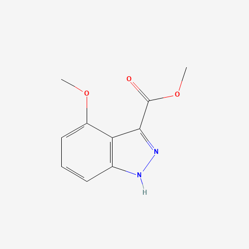 methyl 4-methoxy-1H-indazole-3-carboxylate (CAS: 865887-07-6) - Chemical Structure and Molecular Formula 