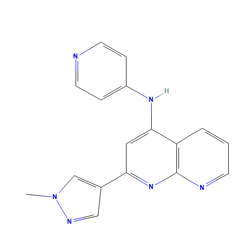 2-(1-methylpyrazol-4-yl)-N-pyridin-4-yl-1,8-naphthyridin-4-amine (CAS: 1330531-53-7) - Related Chemical Product