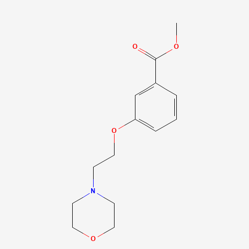 methyl 3-(2-morpholin-4-ylethoxy)benzoate (CAS: 249937-00-6) - Chemical Structure and Molecular Formula 