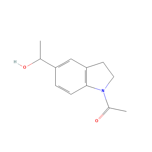 1-[5-(1-hydroxyethyl)-2,3-dihydroindol-1-yl]ethanone (CAS: 136081-57-7) - Related Chemical Product